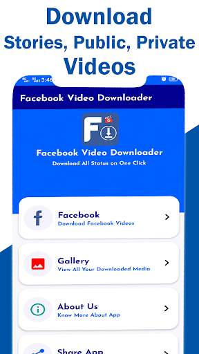 Video Downloader for Facebook-FB Story Downloader 2 تصوير الشاشة