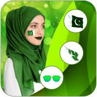 Pakistan flag Face Photo Editor : Independence Day on 9Apps