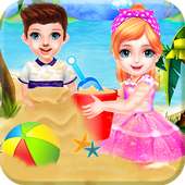 Christmas beach party & ice cream making game