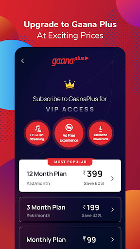 Gaana Songs & Music Player App скриншот 7