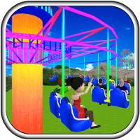Jogo divertido parque de diversões família virtual