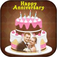 Name Photo On Anniversary Cake on 9Apps