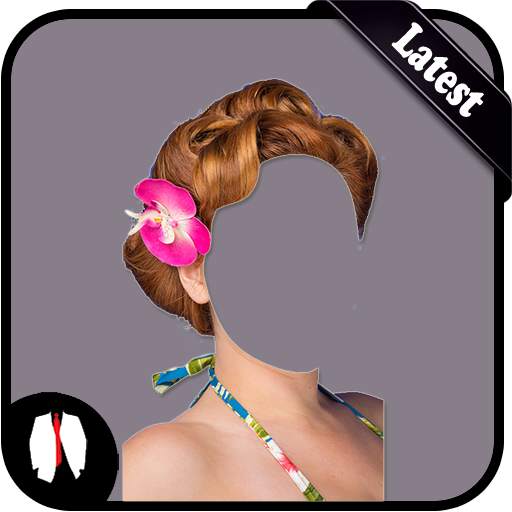Flowers Hairstyle Photo Editor