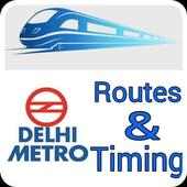 Delhi Metro Rail Routes & Timing
