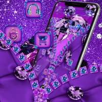 Lavender Diamond Zipper Theme