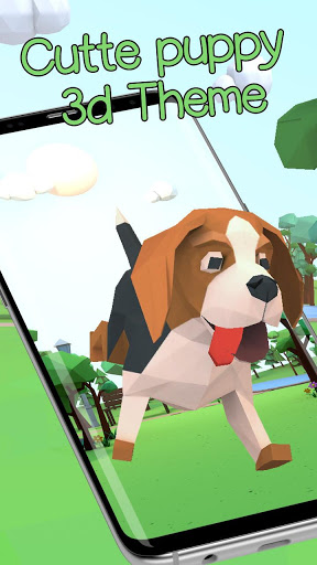 3D Cute puppy theme&Lovely dog wallpaper screenshot 2