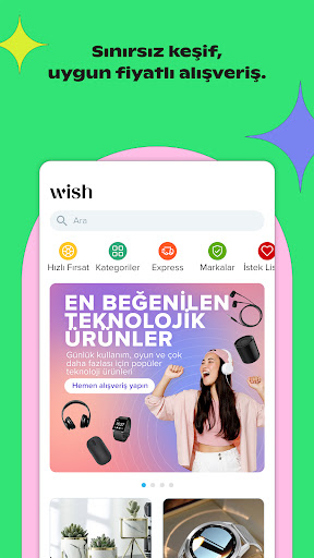 Wish: Uygun Fiyatlı Alışveriş screenshot 1