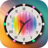 Rainbow Clock Live Wallpaper
