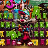 Graffiti Smoky Rabbit Keyboard Theme