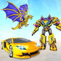 Monster Robot Wars: New Dragon Robot Car Game 2021