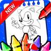Soni coloring and hedgehogs hero