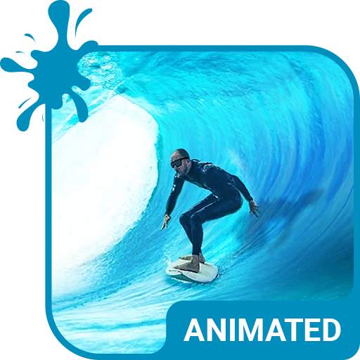 Surfing Animated Keyboard   Live Wallpaper