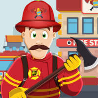 finja brincar de bombeiros da cidade: resgate sim