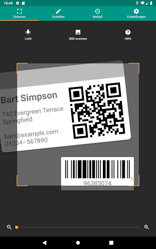 QR & Barcode Scanner (Deutsch) screenshot 9