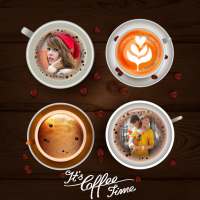 Coffee Cup Dual Photo Frame on 9Apps