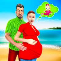 virtuele zwangere moeder: familie simulator