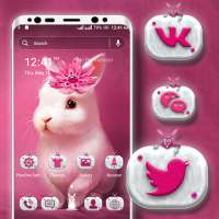 Cute Bunny Launcher Theme on 9Apps