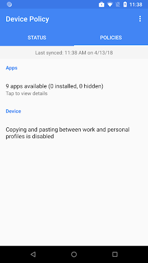 Android Device Policy screenshot 4
