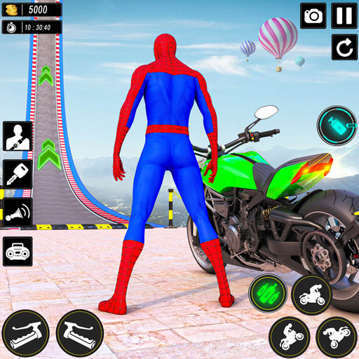 Superhero Tricky Bike Stunt 3D