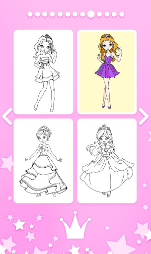Princess Coloring Book स्क्रीनशॉट 5