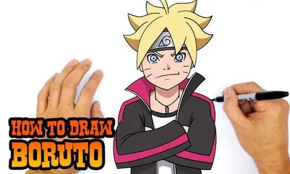 Drawing Boruto Uzumaki [ Boruto Naruto Next Generations] #shorts 