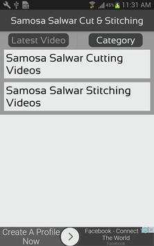 SAMOSA Salwar Cutting and Stitching Videos App स्क्रीनशॉट 2