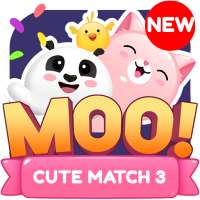 Moo: Free Match 3 Game on Fun Animal World Puzzle