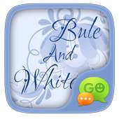 (FREE) GO SMS BLUE&WHITE THEME on 9Apps