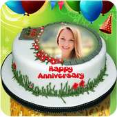 Name Photo On Anniversary Cake on 9Apps