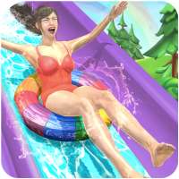 Su Parkı Aşırı Slide Ride: Lunapark 3D