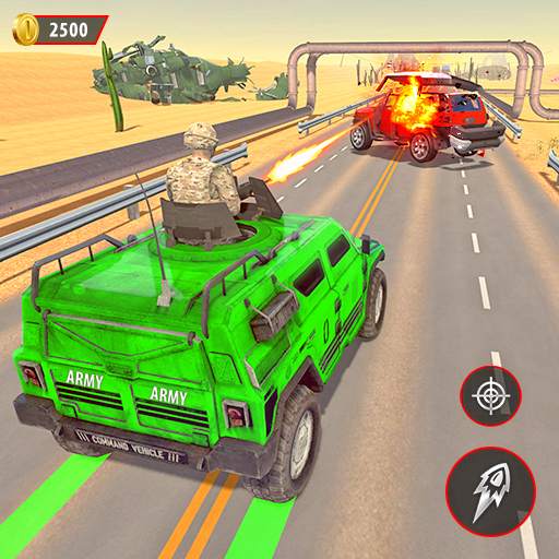 Army Car Traffic Racing: Car Shooting Games