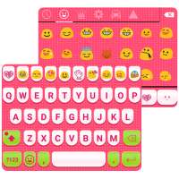 Cute Pink Emoji Keyboard Theme