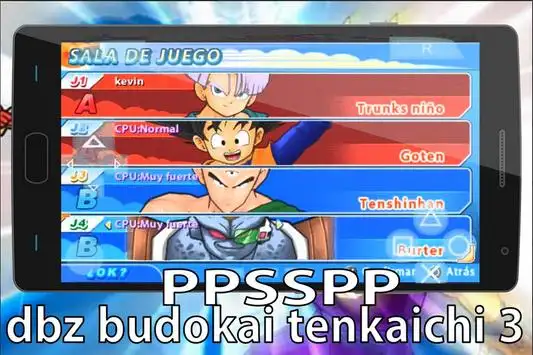 how to play dragon ball z budokai tenkaichi 3 on android (PPSSPP) 
