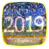 2019 Happy New Year Keyboard Theme on 9Apps