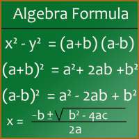 Maths Algebra Formula on 9Apps