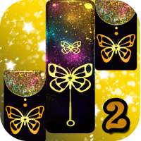 Gold Glitter ButterFly Piano Tiles 2018 on 9Apps