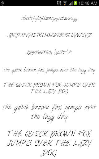 Hand dla FlipFont darmo screenshot 2