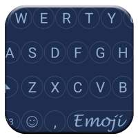 Circle Blue Emoji Keyboard on 9Apps