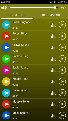 الطيور الأصوات والنغمات 2 تصوير الشاشة