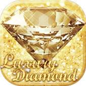 Luxury Diamond Launcher: Gold Glitter Deluxe Theme