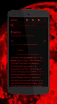 Erebus: Darkness Browser Screenshot