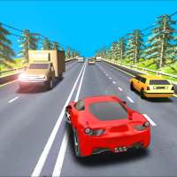 Autobahn-Autorennen-Spiel