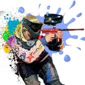 gran batalla de tiro de paintball 3d