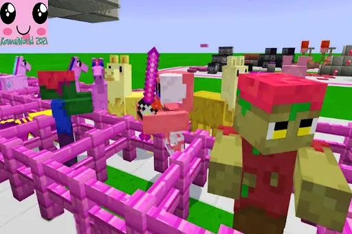 Minecraft⭐KawaiiWorld⭐KawaiiWorld 2023⭐KawaiiCraft 2021⭐Cute Craft 2⭐Craft  Pink⭐Crafting Game⭐KWorld 