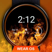 Flames Watch Face - Wear OS Smartwatch - Animated on 9Apps