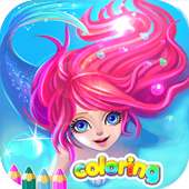 Coloring Books Mermaid on 9Apps