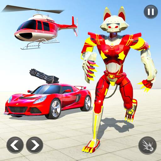 Cat Robot Car Game - Car Robot War