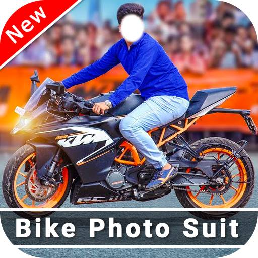 Men Moto Photo Suit: Stylish Bike Photo Editor