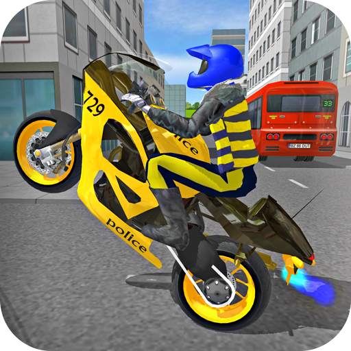 Police Motorbike Race Simulator 3D