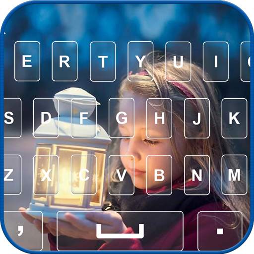 photo keyboard with themes.